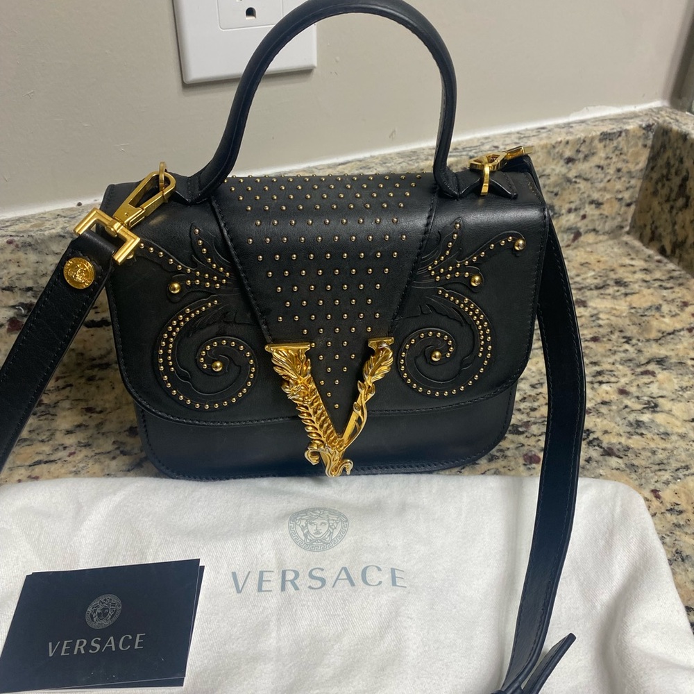 Versace Black and Gold Women's Bag